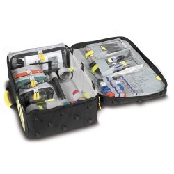 Backpack door-opening