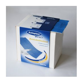 Detekterbart vandafvisende plaster