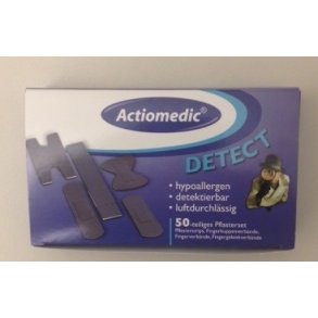 Detektrbart plasterst - 50 stk. - i 5 forskellige former