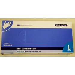 Nitrilhandske, pudderfri, bl