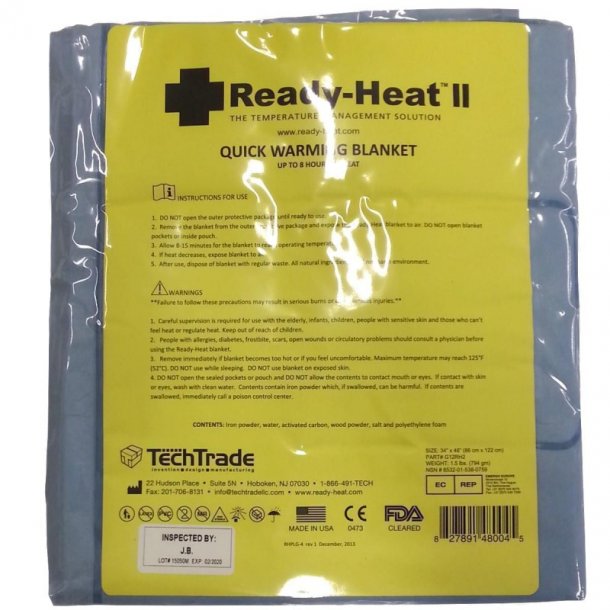 Ready Heat II varmetppe med 12 varmepaneler