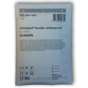 Kliniplast, vskett plaster med srpude 5x9cm, steril, 9 cm x 15 cm
