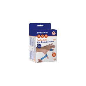 Detektrbart plaster - ELASTIC - ske med 32 stk. plasterstrips str. 18 x 2 cm