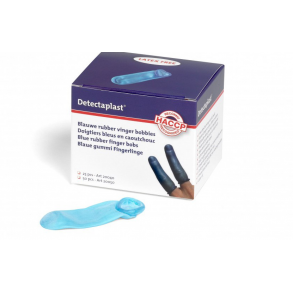 Gummi fingerbeskytter - ske med 50 stk.