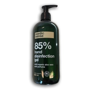 Hnddesinfektionsgel med Aloe Vera 85% - 500 ml.