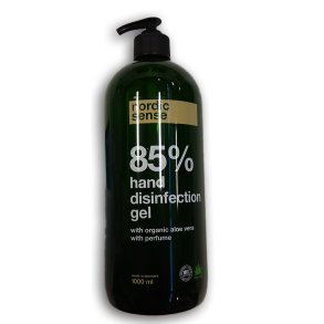 Hnddesinfektionsgel med Aloe Vera 85% - 1000 ml. 