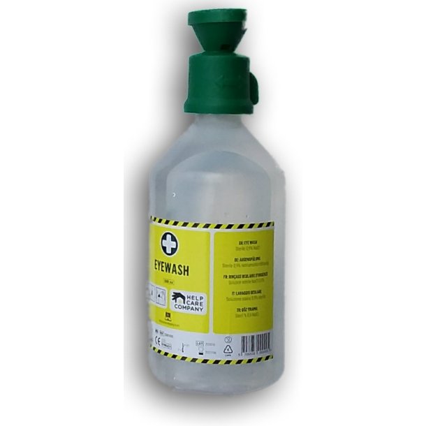 jenskylsflaske 500 ml. 0,9% natriumchlorid 