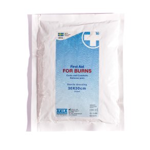 Brandsrskompress - 300 x 300 mm