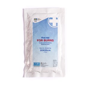 Brandsrskompress - 200 x 200 mm