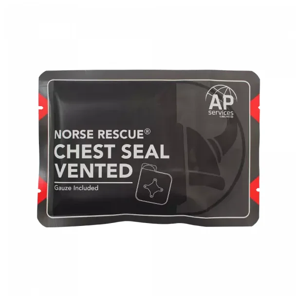 Norse Rescue Chest Seal - ventileret med gaze
