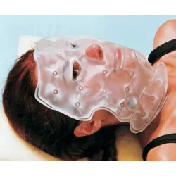 Ansigtsmaske varmepude - genanvendelig med klik-aktivering - ca. 30 x 25 cm.