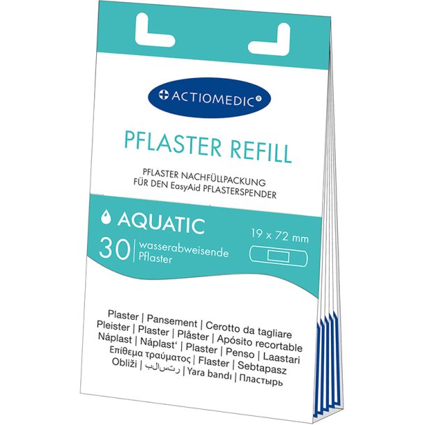 Plasterstrips - 30 stk. vandafvisende - Refill til Easyaid dispenser