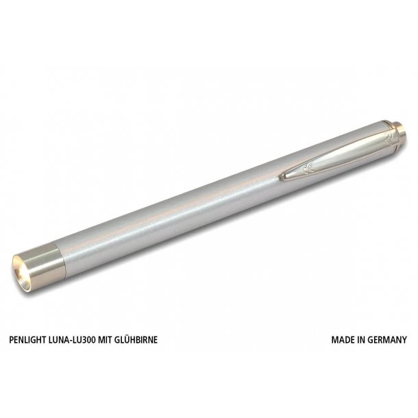 Penlight LUNA - tryk knap aktiveret - anodiseret aluminium