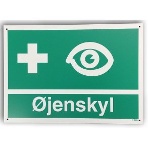 Enkeltsidet skilt til placering ved jenskylleudstyr - plast A4