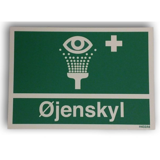 Skilt jenskyl - Plast - 105 x 148 mm - A6