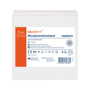 Aluderm plasterrulle 5 M x 6 cm til afklip