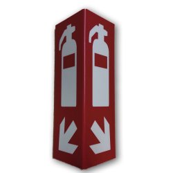 Brandslukker - 3 D skilt - efterlysende - i plast